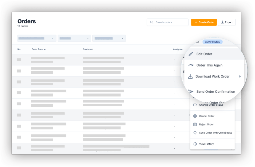 HoneyCart catering order automation software - Orders dashboard to grow catering sales