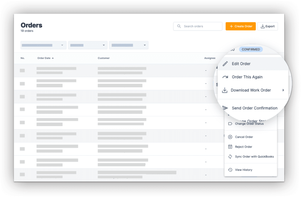 HoneyCart catering order automation software - Orders dashboard to grow catering sales