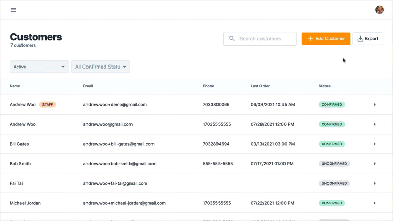 Export customer info that was collected during the ordering process so you can use it for marketing later