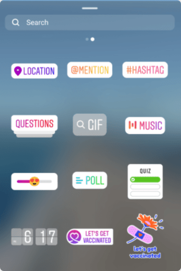 Instagram Stories Sticker
